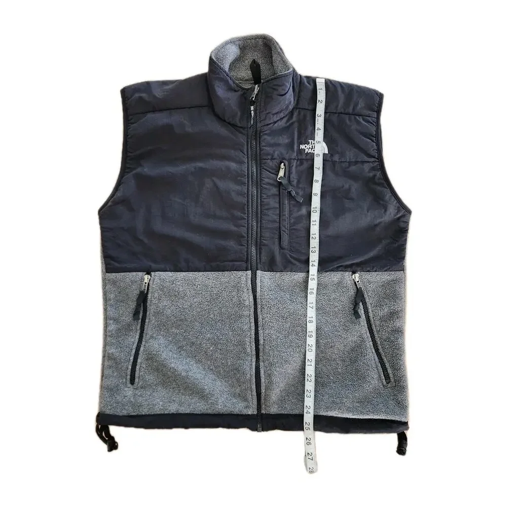 The North Face Men's Retro Denali Vest Polartech Black & Gray Size XL Vintage